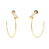 Cartier Juste un clou hoop earrings in pink gold and diamonds - 360 thumbnail