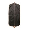 Funda protectora para ropa Louis Vuitton  Porte-habits en lona Monogram marrón y cuero natural - Detail D1 thumbnail
