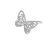 Sortija Messika Butterfly modelo mediano de oro blanco y diamantes - 00pp thumbnail