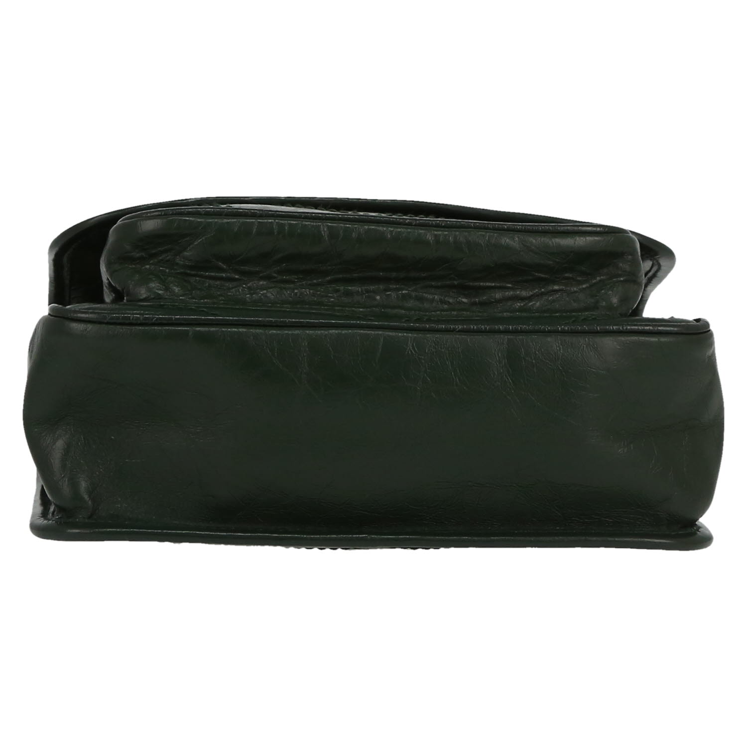 Saint Laurent  Niki Baby shoulder bag  in green chevron quilted leather - Detail D1