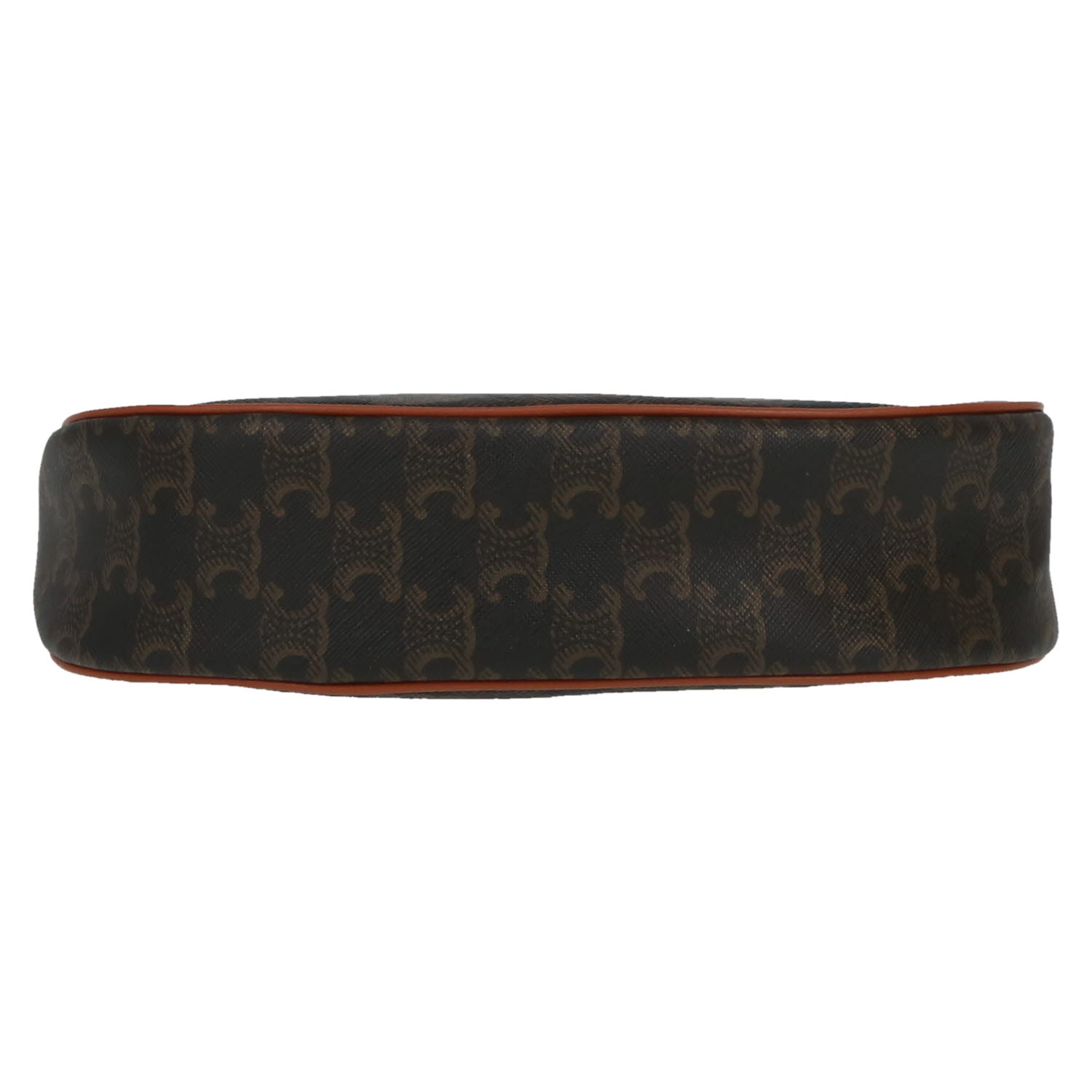 Celine  Ava handbag  "Triomphe" canvas  and brown leather - Detail D1