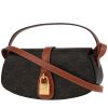 Celine  Tabou medium model  shoulder bag  "Triomphe" canvas  and brown leather - 00pp thumbnail