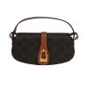 Celine  Tabou medium model  shoulder bag  "Triomphe" canvas  and brown leather - 360 thumbnail