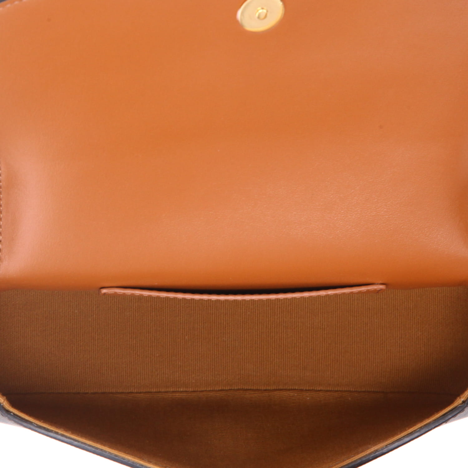 Borsa a spalla Celine  Tabou modello medio  in tela "Triomphe" e pelle marrone - Detail D3