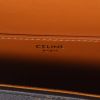 Bolso para llevar al hombro Celine  Tabou modelo mediano  en tejido "Triomphe" y cuero marrón - Detail D2 thumbnail