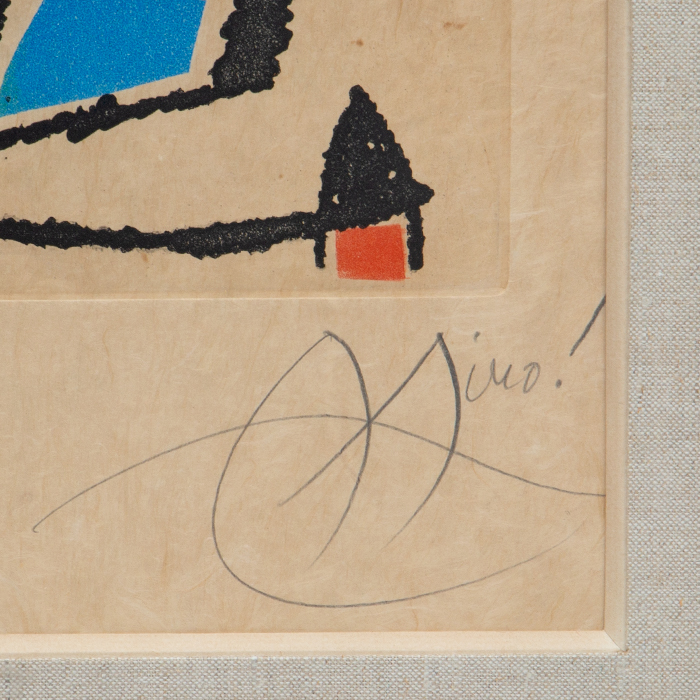 Joan Miró (1893-1983), Le marteau sans maître - 1976, Etching with aquatint in colours on paper - Detail D2