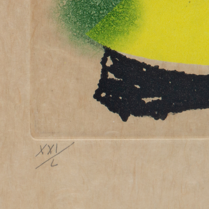 Joan Miró (1893-1983), Le marteau sans maître - 1976, Etching with aquatint in colours on paper - Detail D3