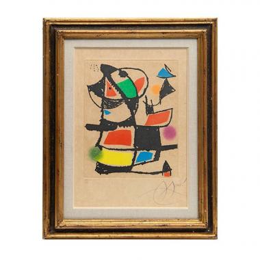 Joan Miró (1893-1983), Le marteau sans maître - 1976, Eau-forte et aquatinte sur papier