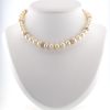 Bulgari  necklace in yellow gold, cultured pearls and diamonds - 360 thumbnail