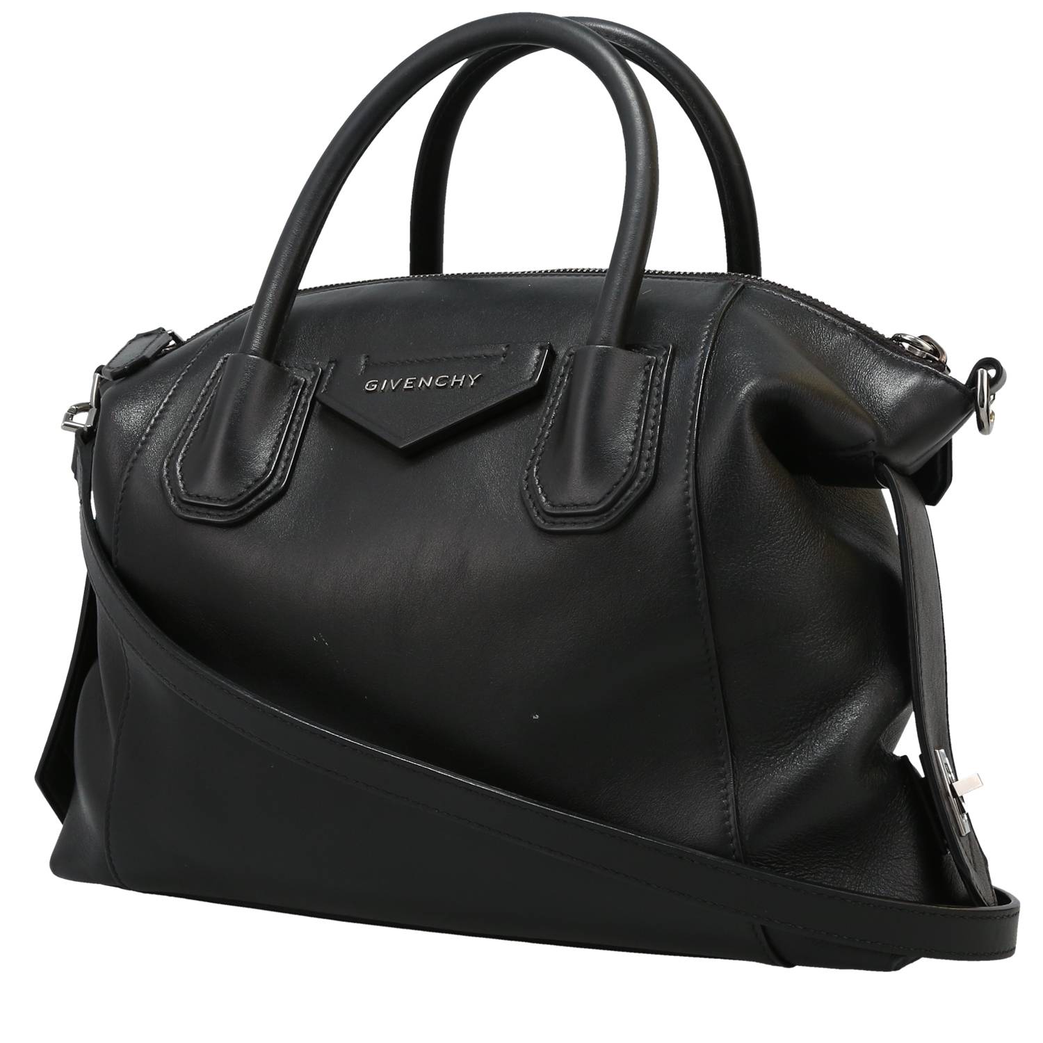 Womens Givenchy 001 black Small Leather Antigona Tote Bag | Harrods UK