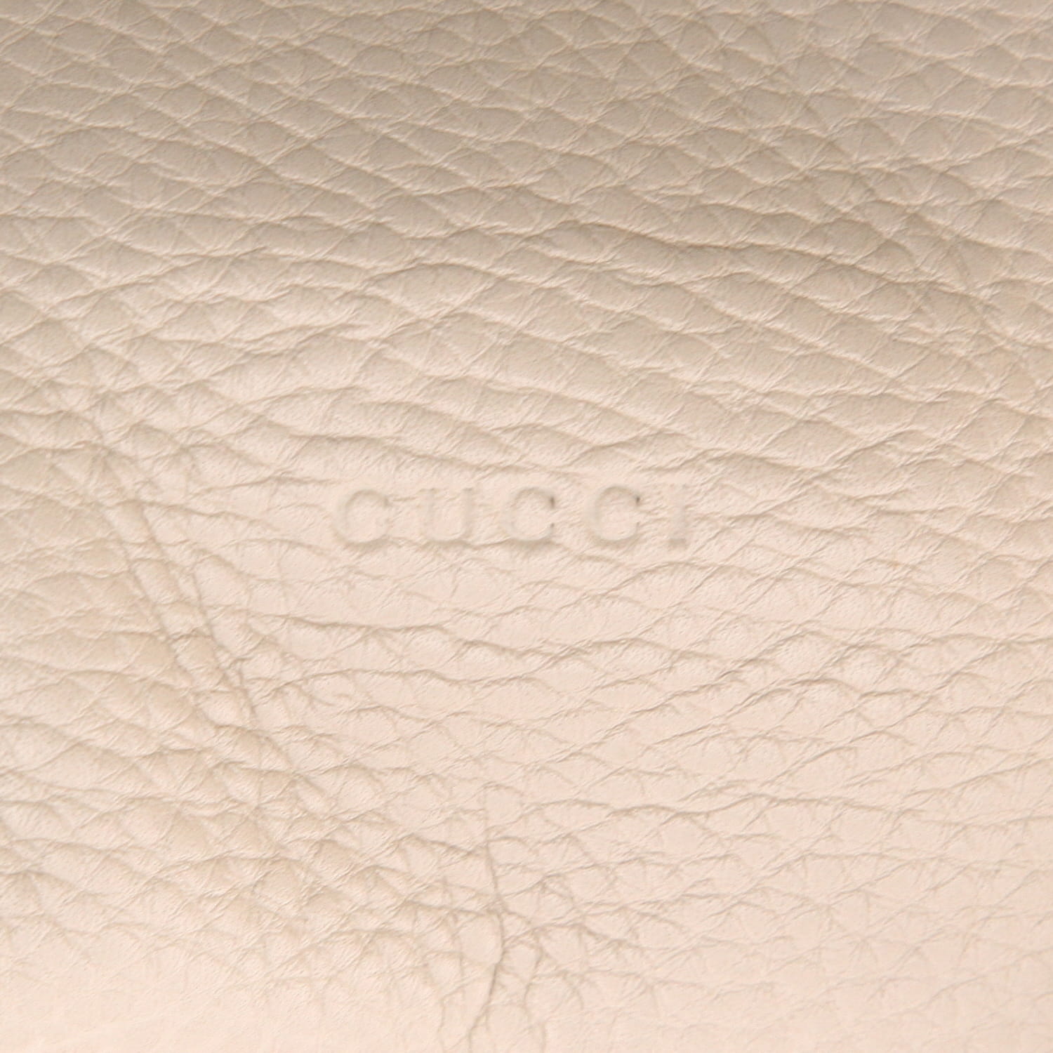 Sac bandoulière Gucci   en cuir blanc - Detail D2