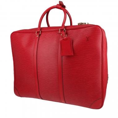 Borsa da viaggio Louis Vuitton  Sirius 50 in pelle Epi rossa