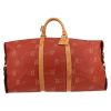 Louis Vuitton  America's Cup travel bag  in red coated canvas  and natural leather - Detail D1 thumbnail