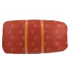 Louis Vuitton  America's Cup travel bag  in red coated canvas  and natural leather - Detail D4 thumbnail