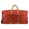 Louis Vuitton  America's Cup travel bag  in red coated canvas  and natural leather - Detail D5 thumbnail