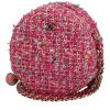 Sac bandoulière Chanel   mini  en jersey rose - 00pp thumbnail