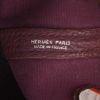 Hermès  Garden Party shopping bag  in purple canvas  and purple leather - Detail D2 thumbnail