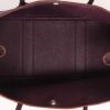 Hermès  Garden Party shopping bag  in purple canvas  and purple leather - Detail D3 thumbnail