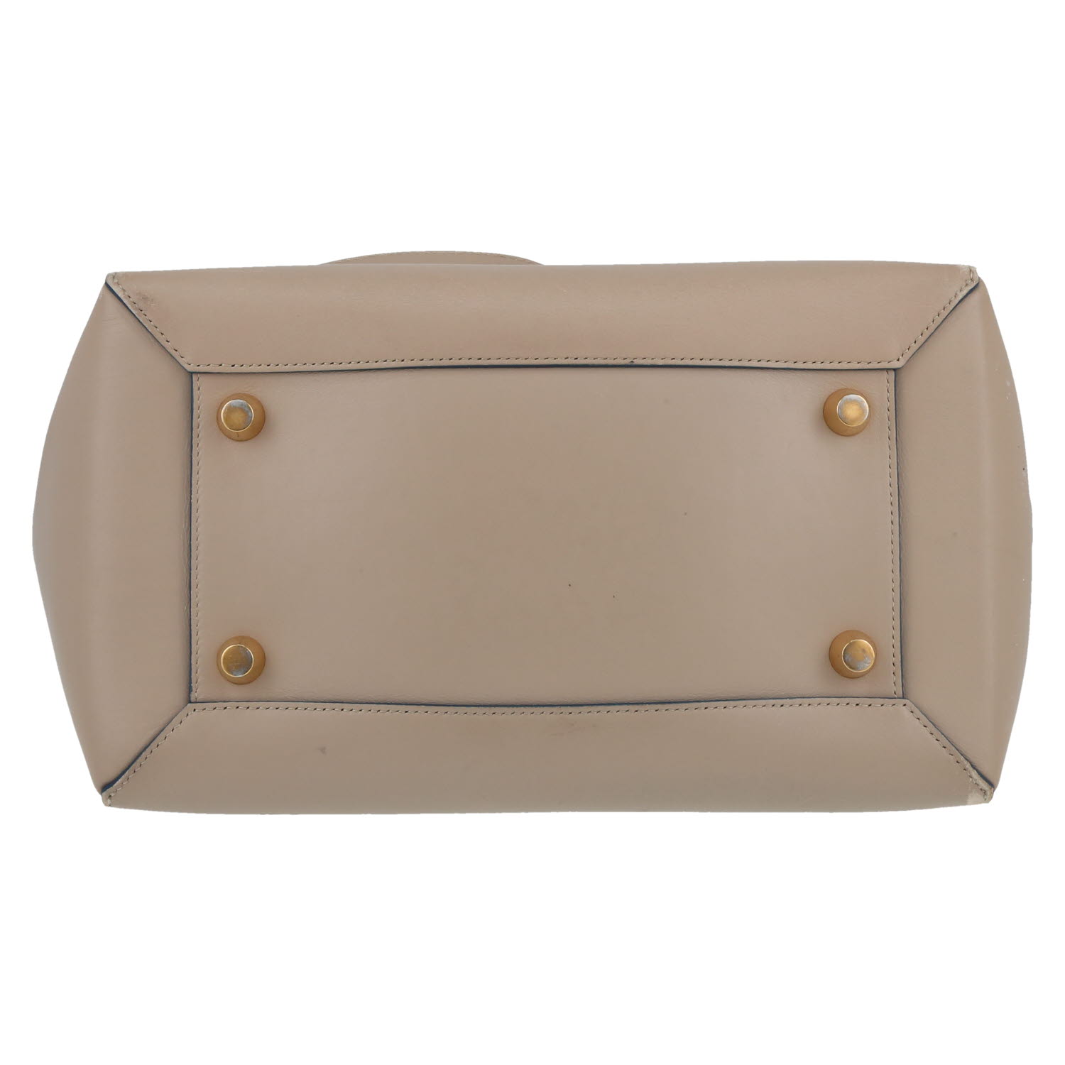 Bolso de mano Celine  Belt en cuero beige - Detail D1
