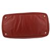 Prada   travel bag  in cognac leather saffiano - Detail D1 thumbnail