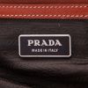 Bolsa de viaje Prada   en cuero saffiano color coñac - Detail D2 thumbnail