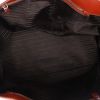 Prada   travel bag  in cognac leather saffiano - Detail D3 thumbnail