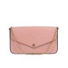 Louis Vuitton  Félicie shoulder bag  in pink empreinte monogram leather - 360 thumbnail