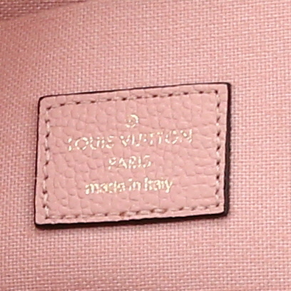 Louis Vuitton  Félicie shoulder bag  in pink empreinte monogram leather - Detail D2