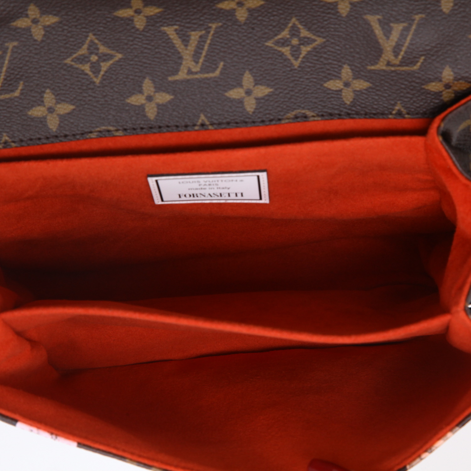 Borsa a tracolla Louis Vuitton  Metis in tela monogram cerata marrone e pelle nera - Detail D3
