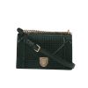 Dior  Diorama shoulder bag  in green patent leather - 360 thumbnail