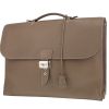 Hermès  Sac à dépêches briefcase  in etoupe togo leather - 00pp thumbnail