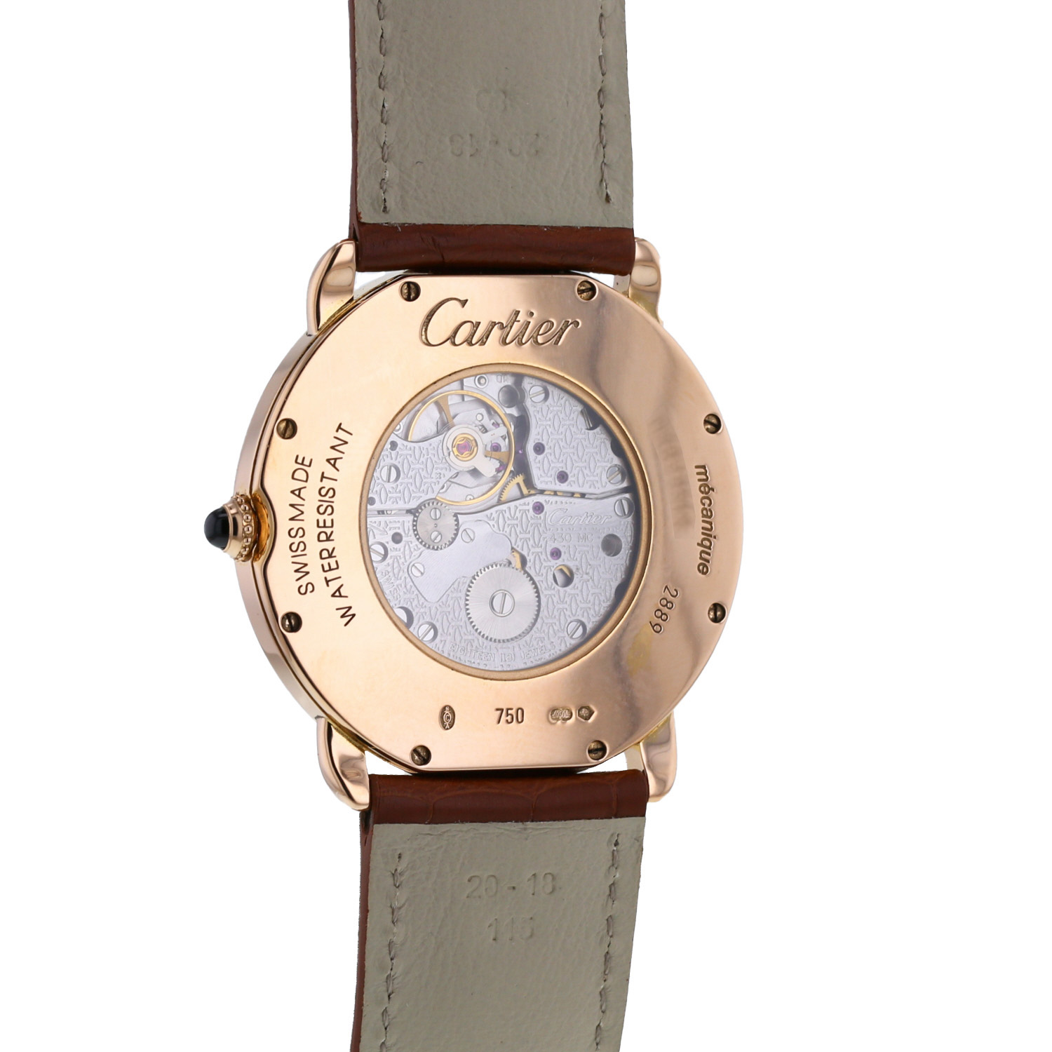 Cartier Ronde Louis Cartier  in pink gold Circa 2010 - Detail D3