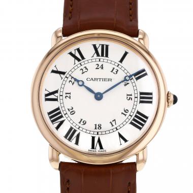 Reloj Cartier Ronde Louis Cartier de oro rosa Circa 2010