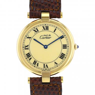 Orologio Cartier Must Vendôme in vermeil Circa 1990