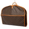 Porta abiti Louis Vuitton Porte-habits in tela monogram marrone e pelle naturale - 00pp thumbnail