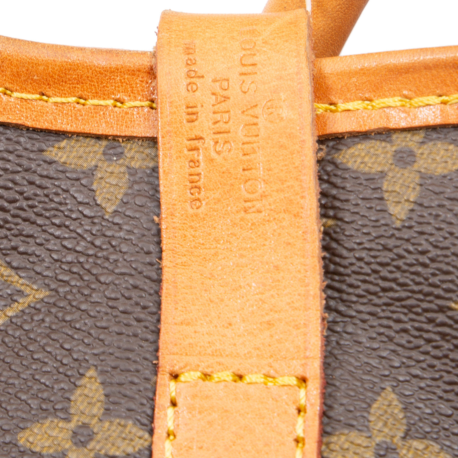 Louis Vuitton Porte-habits clothes-hangers in brown monogram canvas and natural leather - Detail D3