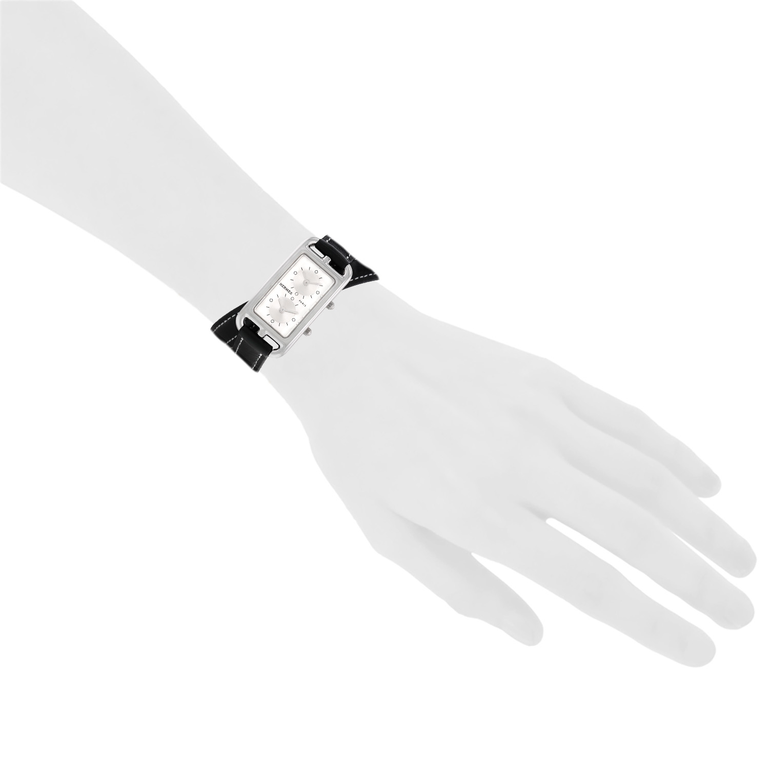 Orologio Hermès Cape Cod Nantucket in acciaio Ref: Hermès - CC3.210  Circa 2000 - Detail D1