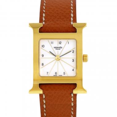 Hermès Heure H  in gold plated Ref: Hermes - HH1.201  Circa 2010