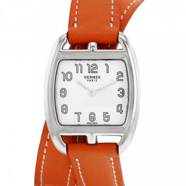 Montre Hermès Cape Cod Tonneau en acier Ref: Hermès - CT1.210  Vers 2010
