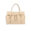 Fendi   handbag  in cream color grained leather - 360 thumbnail