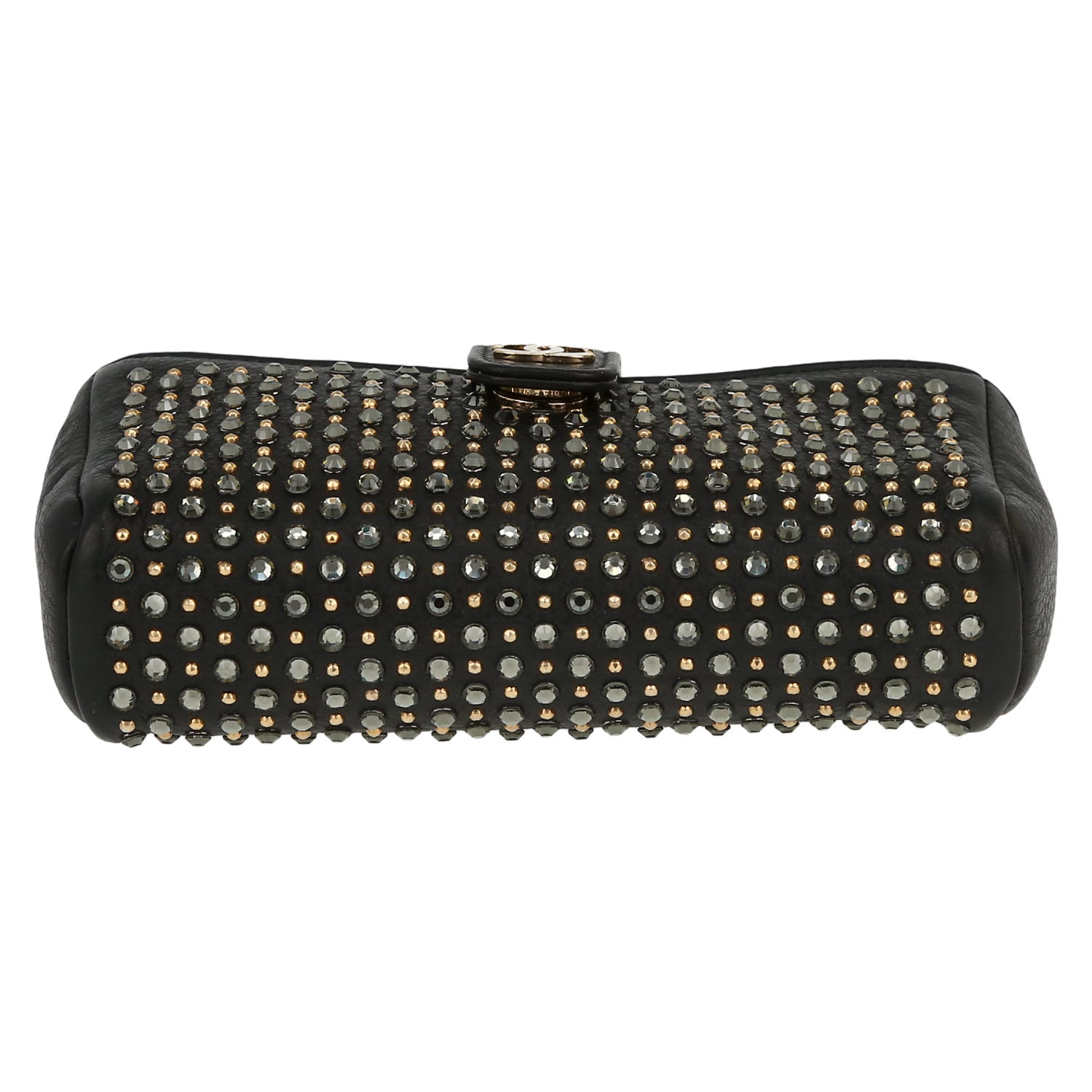 Bolso bandolera Chanel   mini  en cuero negro - Detail D1