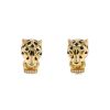 Cartier Panthère earrings in yellow gold, lacquer and tsavorites - 00pp thumbnail