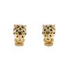 Cartier Panthère earrings in yellow gold, lacquer, onyx, diamonds and tsavorites - 00pp thumbnail