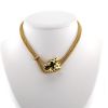 Collier Cartier Panthère en or jaune, onyx, diamants et tsavorites - 360 thumbnail