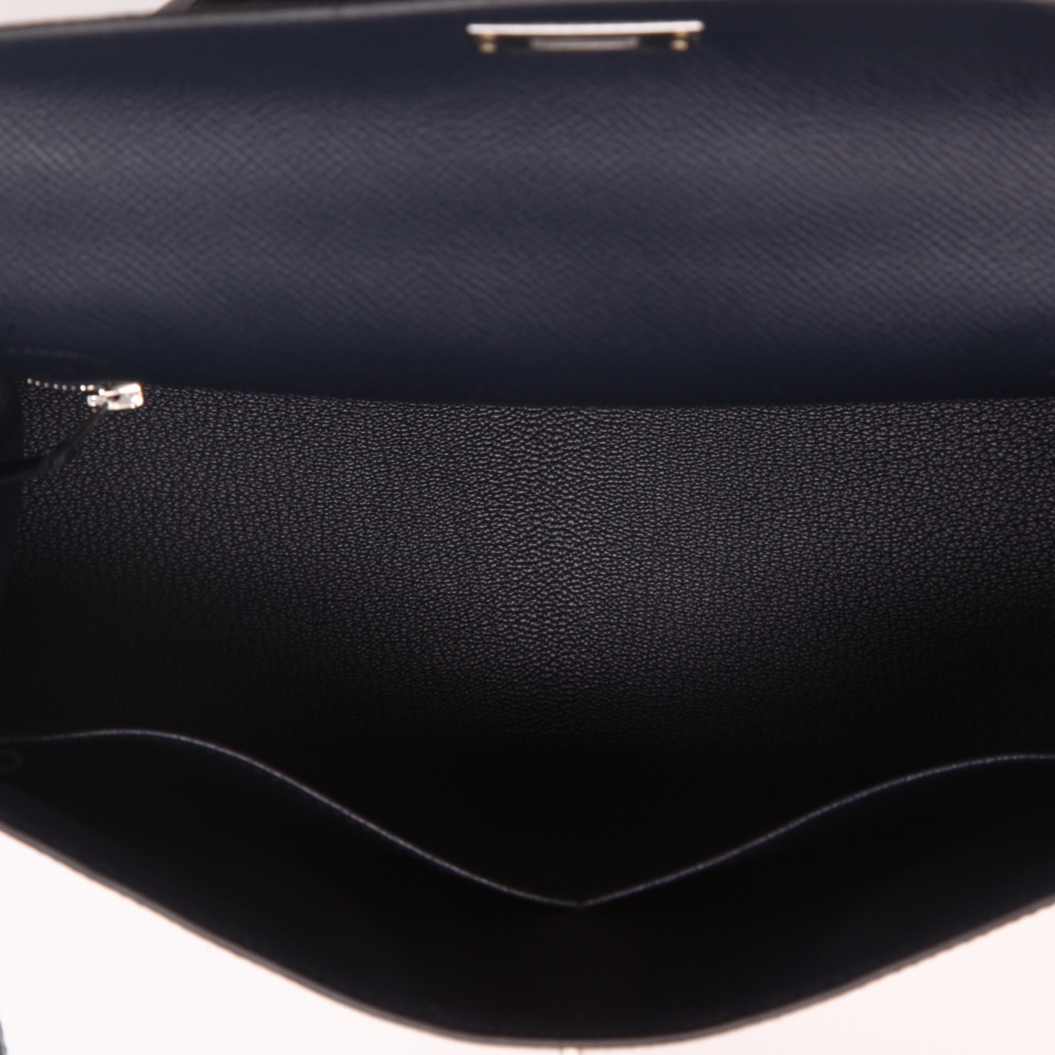 Borsa Hermès Kelly 28 cm in pelle Epsom blu indaco - Detail D3