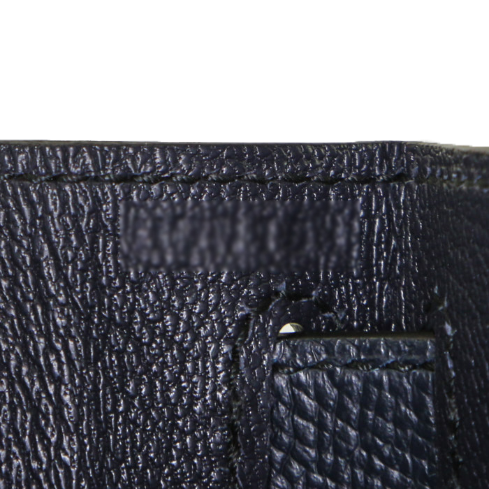Hermès Kelly 28 cm handbag in indigo blue epsom leather - Detail D5