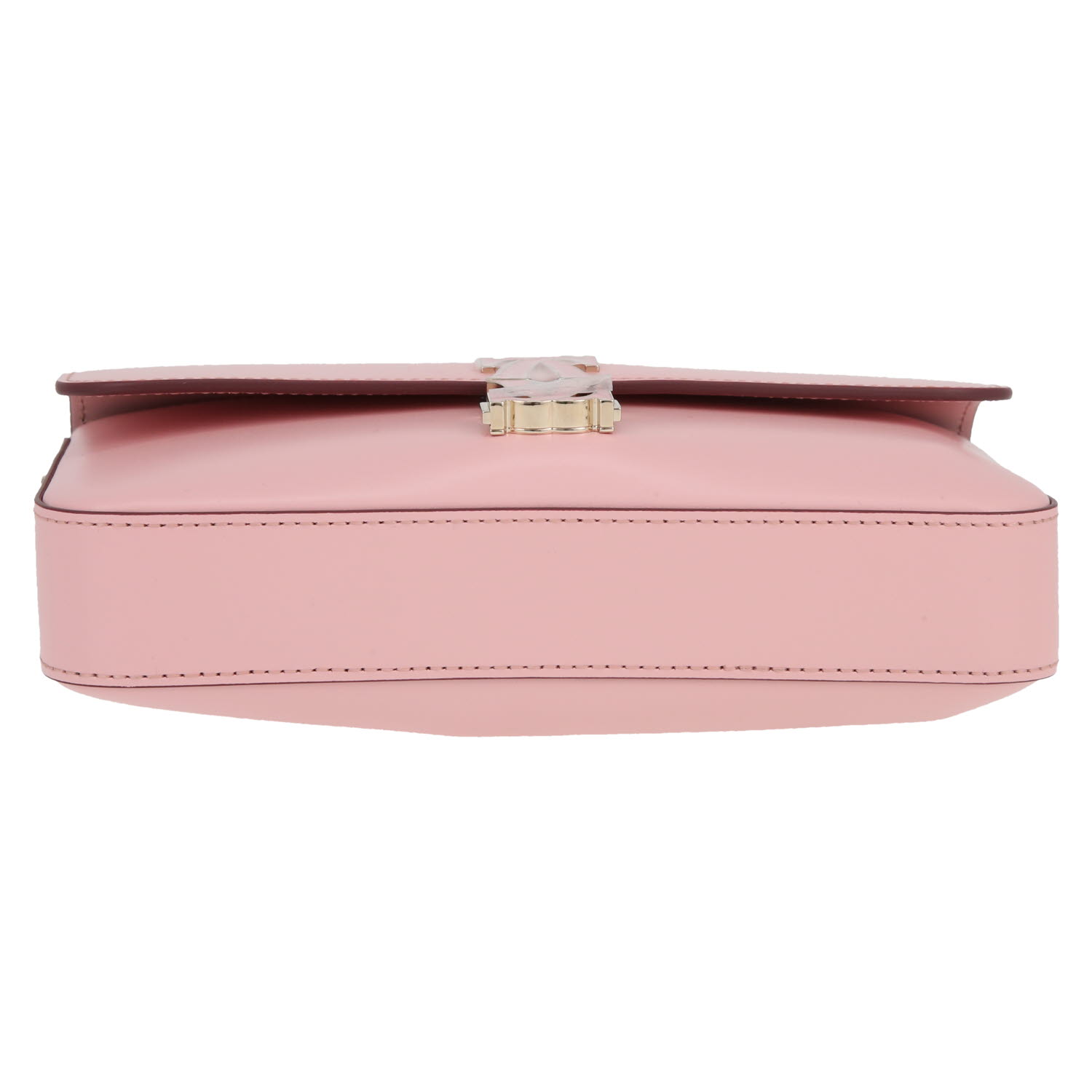 Bolso bandolera Cartier  Mini C en cuero rosa - Detail D1