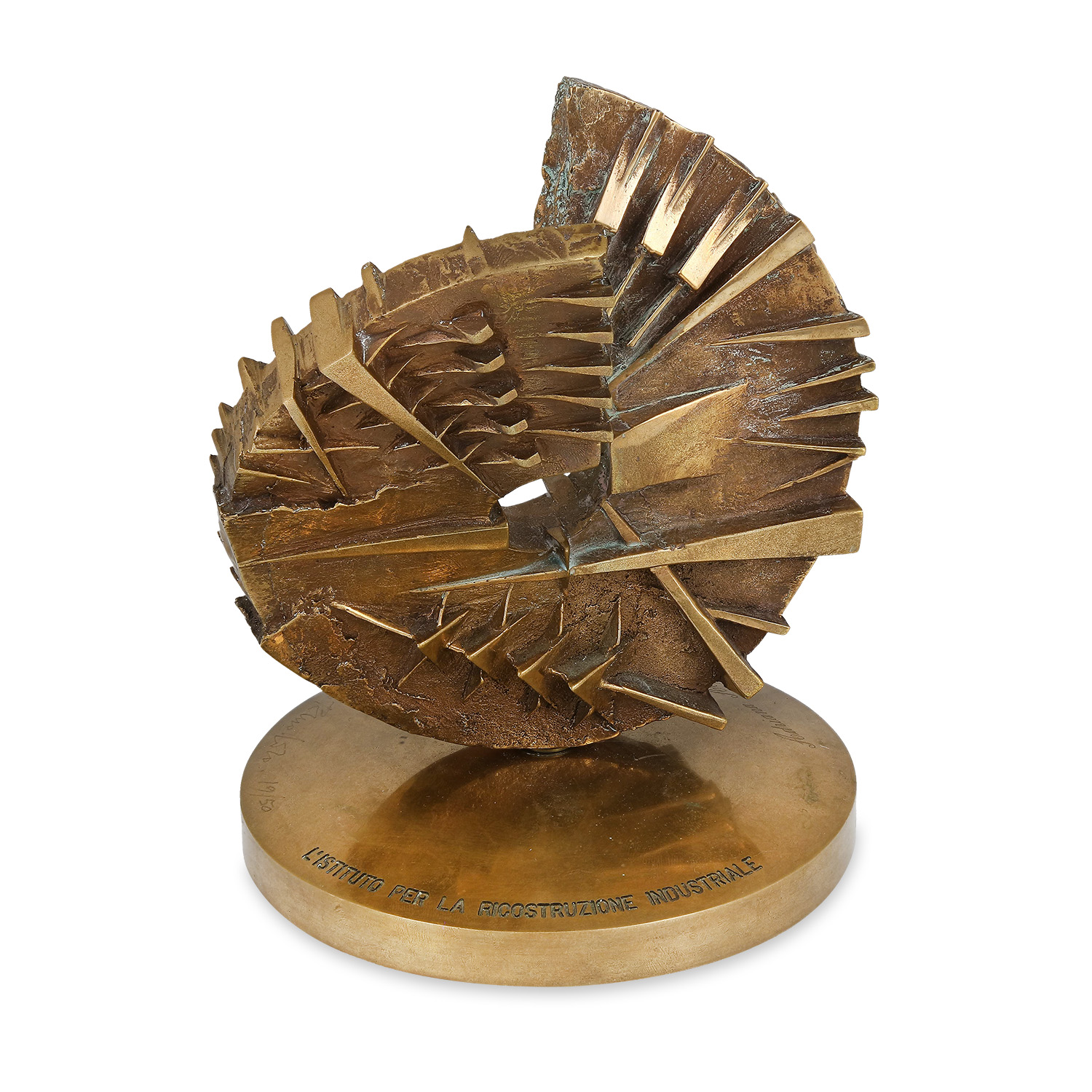 Arnaldo Pomodoro (Born in 1926), Rotazione ascensionale II - 1997 - Detail D3