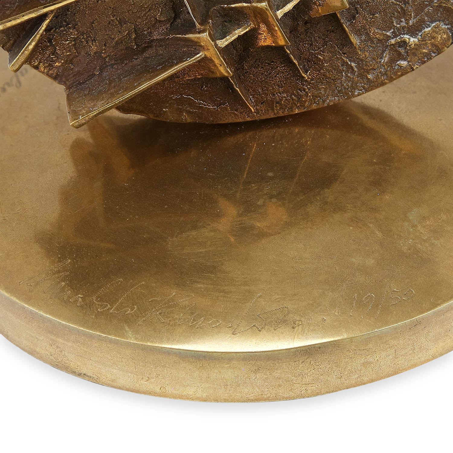 Arnaldo Pomodoro (Born in 1926), Rotazione ascensionale II - 1997 - Detail D6