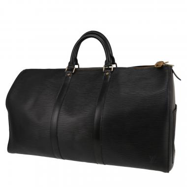 Borsa da viaggio Louis Vuitton  Keepall 50 in pelle Epi nera